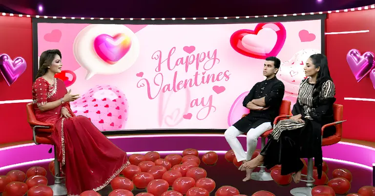 উপস্থাপকের সঙ্গে সালমান মুক্তাদির ও দিশা ইসলাম